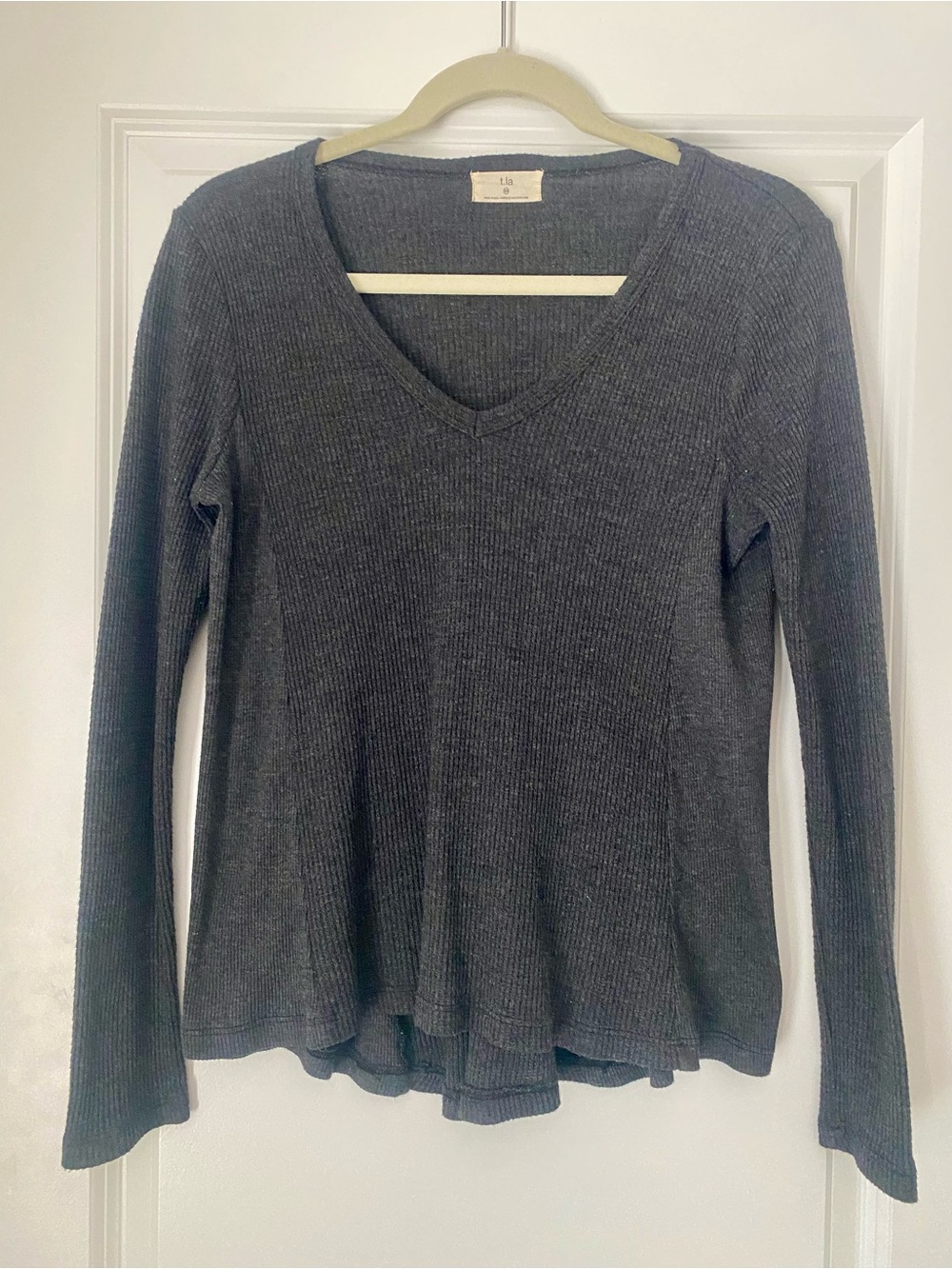 T.La thermal v neck top